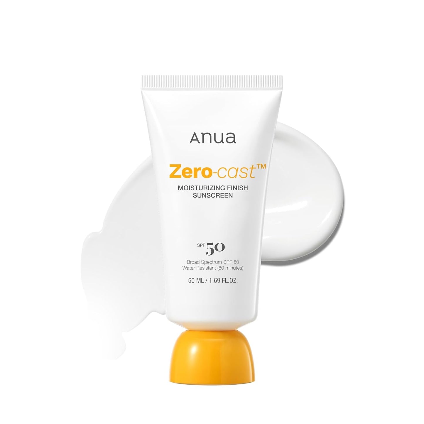 ANUA – Zero-cast Moisturizing Finish Sunscreen SPF 50+ PA++++